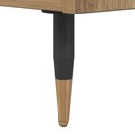 vidaXL Table basse with Drawer chêne artisanal 102 x 44 5 x 50 cm
