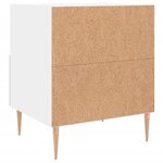 vidaXL Table de chevet blanc 40x35x47 5 cm bois d’ingénierie