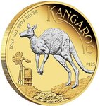 Pièce de monnaie en Argent 2 Dollars g 62.2 (2 oz) Millésime 2024 Australian Kangaroo AUSTRALIAN KANGAROO