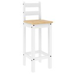 vidaXL Ensemble de bar 5 Pièces Blanc Bois de pin massif