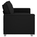 Canapé loveseat vidaXL noir 140 cm en simili cuir
