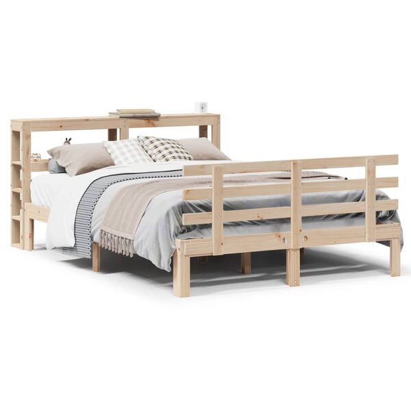 vidaXL Cadre de lit avec tête de lit sans matelas 120x190 cm