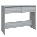 vidaXL Table console sonoma gris 100x35x76 5 cm bois d'ingénierie