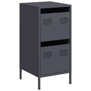 vidaXL Buffet anthracite 35x39x73 5 cm acier laminé à froid