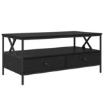 vidaXL Table basse Chêne noir 100 x 51 x 45 cm Bois d'ingénierie