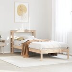 vidaXL Cadre de lit sans matelas 75x190 cm bois de pin massif