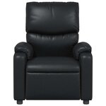 vidaXL Fauteuil de massage inclinable Noir Similicuir