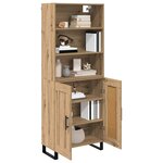 vidaXL Haut Armoire Chêne artisanal 69 5 x 34 x 180 cm