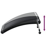 vidaXL Panneau de chauffage solaire de piscine courbé 110x65 cm