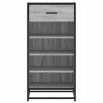 vidaXL Étagère à chaussures sonoma gris 48x38x97 5 cm bois ingénierie