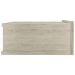 vidaXL Tables de chevet flottantes 2 Pièces Chêne sonoma Bois ingénierie