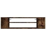 vidaXL Armoire TV suspendue Chêne fumé 100x30x26 5cm Bois d'ingénierie