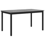 vidaXL Table de salle à manger / Table de repas MÉTAL