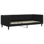 vidaXL Lit de jour avec lit gigogne noir 90x200 cm velours