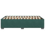 vidaXL Cadre de lit vert foncé 120x190 cm velours