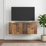 vidaXL Meuble TV mural Bois ancien 78 5 x 41 x 30 cm Bois d'ingénierie