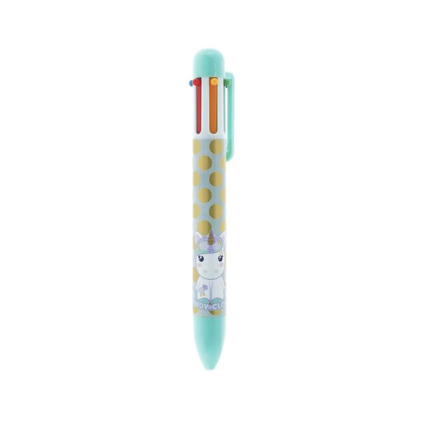Candy cloud - stylo 6 couleurs - licorne pistachio