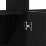 vidaXL Buffet Noir 80 x 35 x 75 cm Bois d'ingénierie