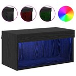 vidaXL Meuble TV Chêne noir 60 x 30 x 30 cm Bois d'ingénierie