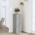 vidaXL Support pour plantes sonoma gris 33x33x100 cm bois d'ingénierie