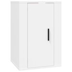 vidaXL Ensemble de meubles TV 4 Pièces Blanc Bois d'ingénierie