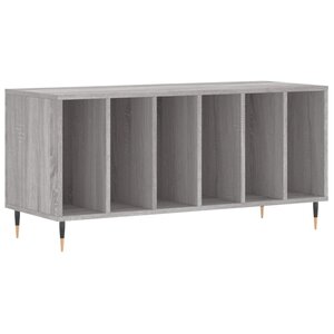 vidaXL Armoire à disques sonoma gris 100x38x48 cm bois d'ingénierie