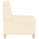 vidaXL Fauteuil Crème 55 x 74 x 82 cm Tissu en velours côtelé