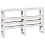vidaXL Cadre de lit sans matelas blanc 160x200 cm bois de pin massif