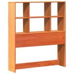 vidaXL Cadre de lit sans matelas cire marron 90x190 cm bois pin massif