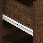 vidaXL Buffet Chêne marron 120 x 36 x 69 cm Bois d'ingénierie