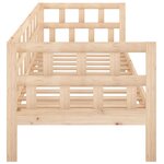 vidaXL Lit de jour Bois massif de pin 90x200 cm