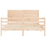 vidaXL Cadre de lit sans matelas 160x200 cm bois massif