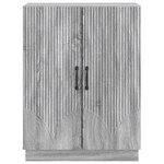 vidaXL Buffet Sonoma gris 66 x 34 5 x 87 cm Bois d'ingénierie