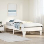 vidaXL Cadre de lit sans matelas blanc 90x200 cm bois de pin massif