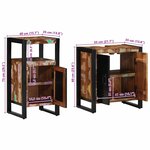 vidaXL Ensemble de mobilier de salle de bain avec étagère 2 Pièces