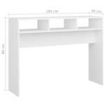vidaXL Table console Blanc 105x30x80 cm Aggloméré