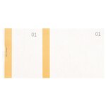 Bloc Vendeur À Bande Couleur 100 Feuillets Double Numérotage - Format 6  6x13 5 Cm - Orange - X 50 - Exacompta