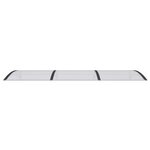 vidaXL Auvent de porte Noir 300x100 cm Polycarbonate