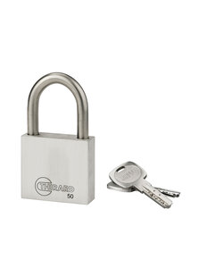 THIRARD - Cadenas à clé INOX  inox  anse inox  50mm  2 clés - THIRARD