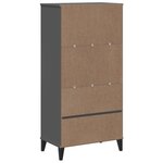 vidaXL Bibliothèque VIKEN gris anthracite 60x35x123 cm bois ingénierie