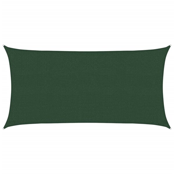 vidaXL Voile d'ombrage 160 g/m² Vert foncé 2 5x5 m PEHD