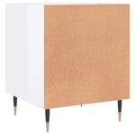 vidaXL Table de chevet blanc brillant 40x40x50 cm bois d’ingénierie