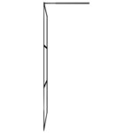 vidaXL Paroi de douche à l'italienne à verre ESG Noir 90x195 cm