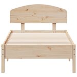 vidaXL Cadre de lit sans matelas 75x190 cm bois de pin massif