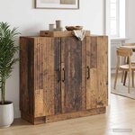 vidaXL Buffet Bois ancien 89 x 34 5 x 77 cm Bois d'ingénierie