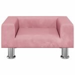 vidaXL Canapé pour enfants rose 50x40x26 5 cm velours