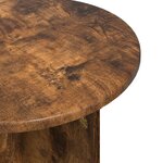 vidaXL Ensemble de tables d'appoint 2 pièces Chêne fumé Ø 45 x 35 cm