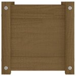 vidaXL Jardinières d'extérieur 2Pièces Marron miel 31x31x31cm Bois de pin