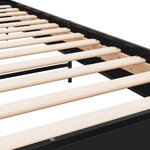 vidaXL Cadre de lit sans matelas noir 75x190 cm