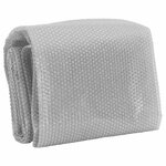 vidaXL Film solaire de piscine flottant PE 455 cm Gris